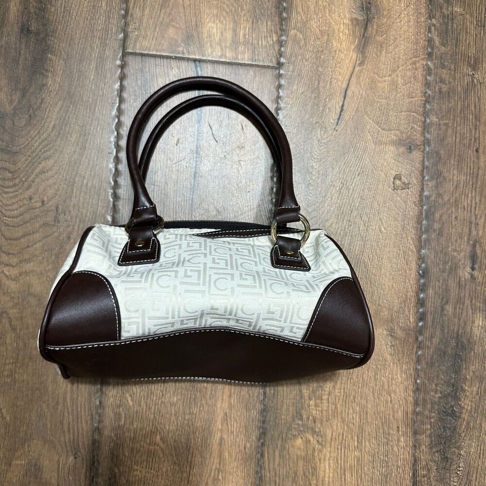 Liz Claiborne Small Purse Handbag Beige Pre Owned SZ 10x6 inches - Picture 2 of 12